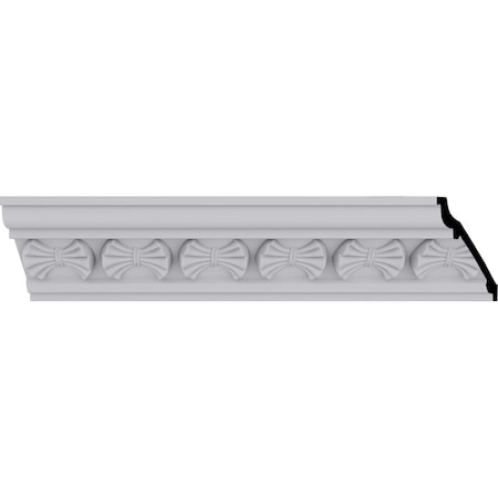 Ekena Millwork 3 1/8"H x 3 1/8"P x 4 1/2"F x 94 1/2"L Butterfly Crown Moulding MLD03X03X05BT